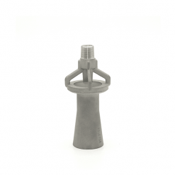 Eductor nozzle used to entrain and mix liquid through the Venturi effect
