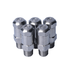 Fine atomizing nozzle used for wastewater treatment plant and landfill odor and VOC control