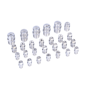 Secondary cooling nozzles arranged for continuous casting spray zones