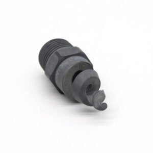 Spray nozzle corrosion signs on a worn metal nozzle assembly