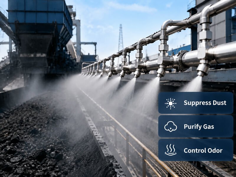 Industrial-dust-suppression-and-gas-purification-nozzle-system-for-clean-air-and-pollution-control